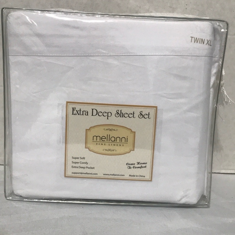 White Sheet Set Crisp Bedding Essentials